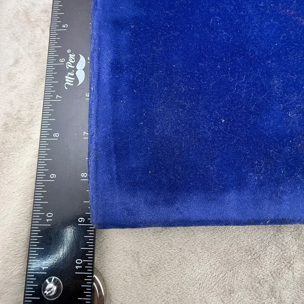 Vintage Empty Swank Display Case Blue‎ Velvet 9